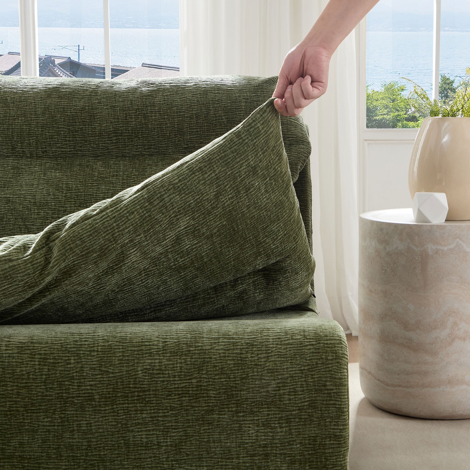 The Vivi Lounge Chair With Backrest Fully Compressed