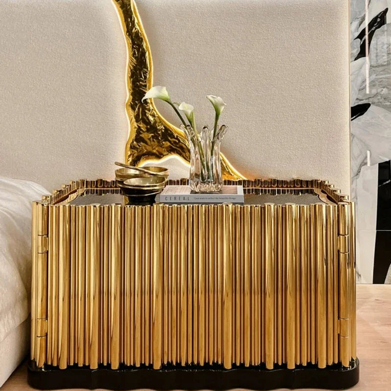 The Valentina Italian Post-Modern Stainless Steel Table Light