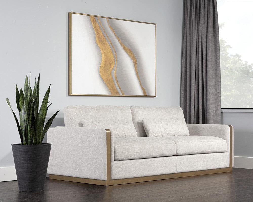 The Opal Belfast Oatmeal Lean Sofa