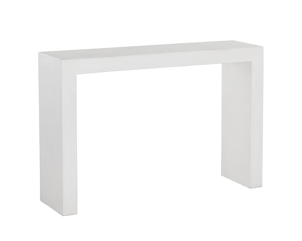 The Valentina Axle Console Table White
