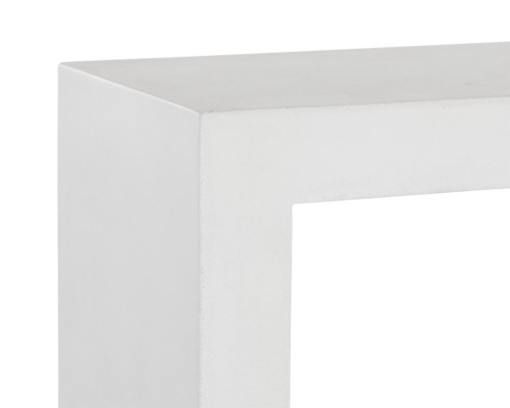 The Valentina Axle Console Table White