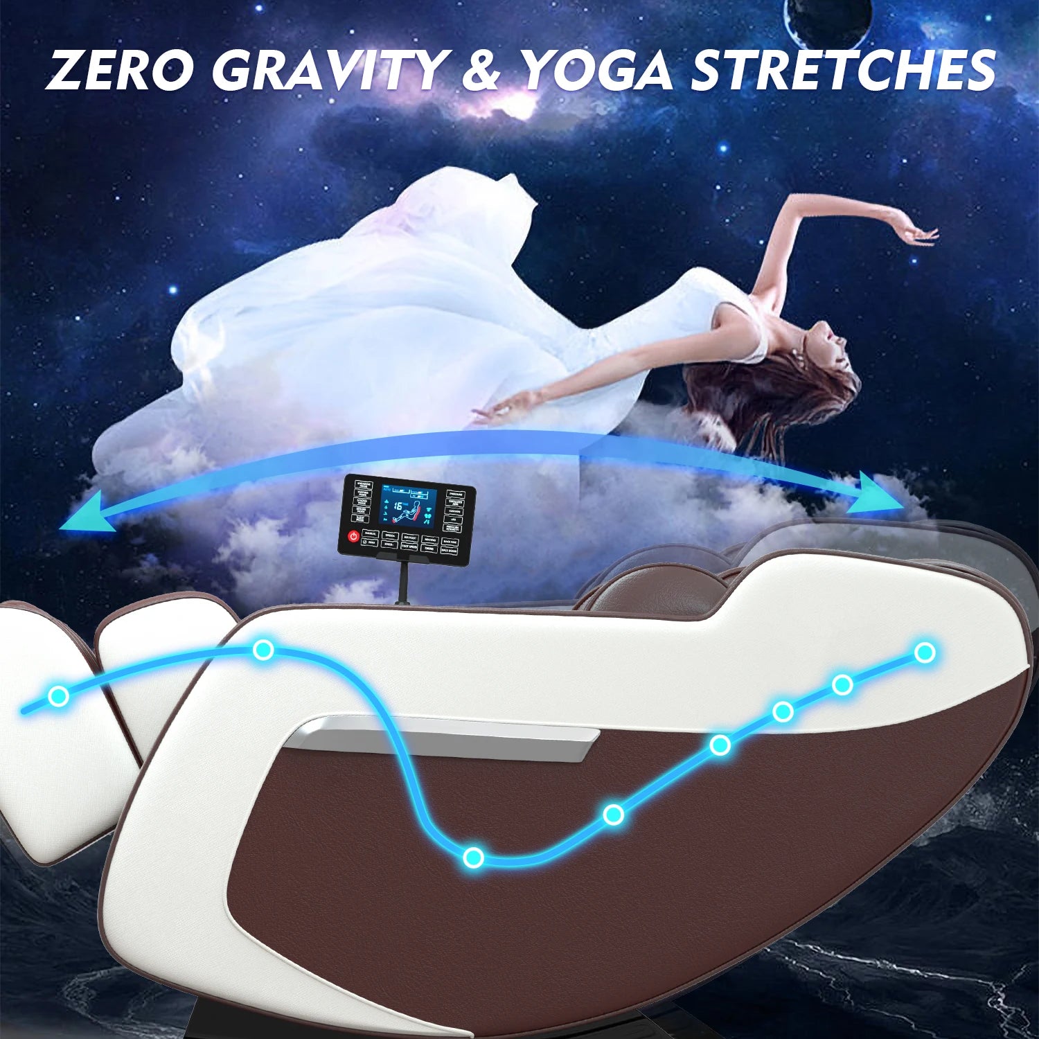 The Windsor 4D Zero Gravity Automatic Heating Bluetooth Reclining Massage Chair