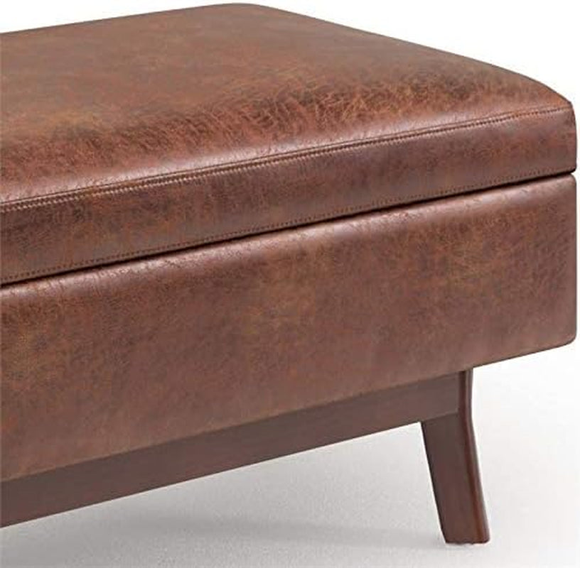 The Paradise Mid Century Modern Coffee Table with Storage Ottoman
