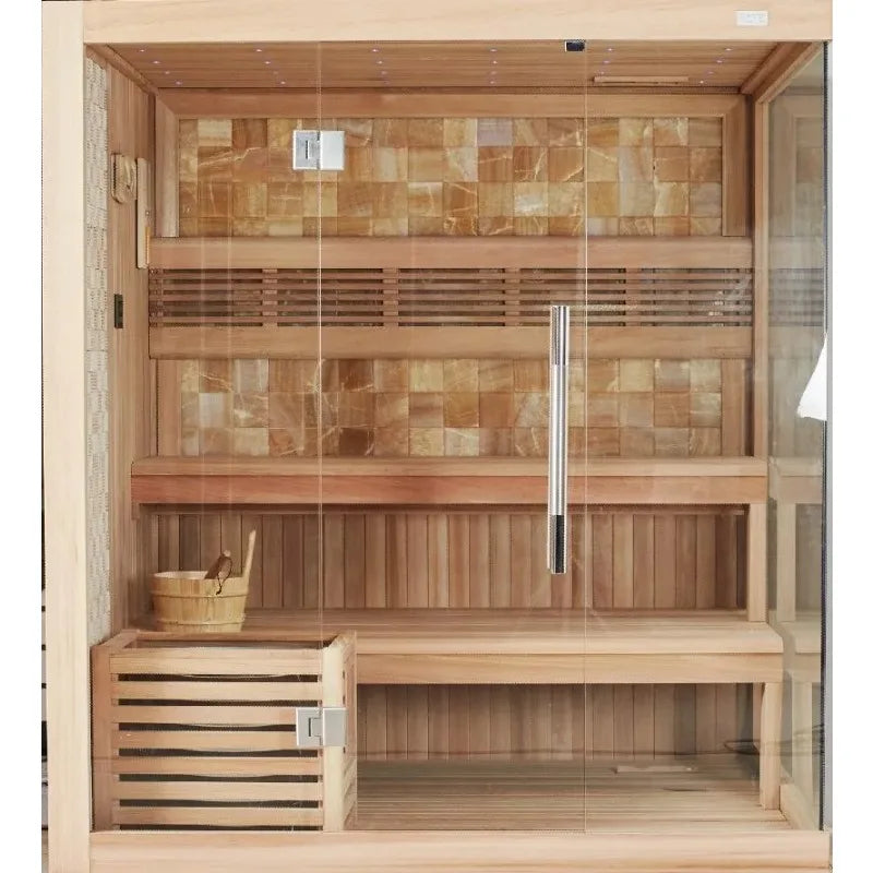 The Savoy Emerald Glow Himalayan Salt Sauna Chromotherapy Wellness