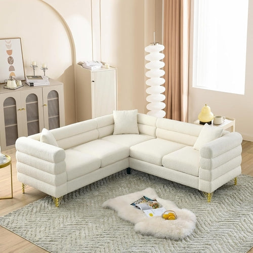 The Velin Modern White Living Room Sofa