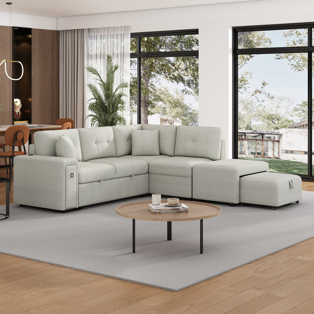 The Vivi Luxury Sectional Sofa L-Shaped