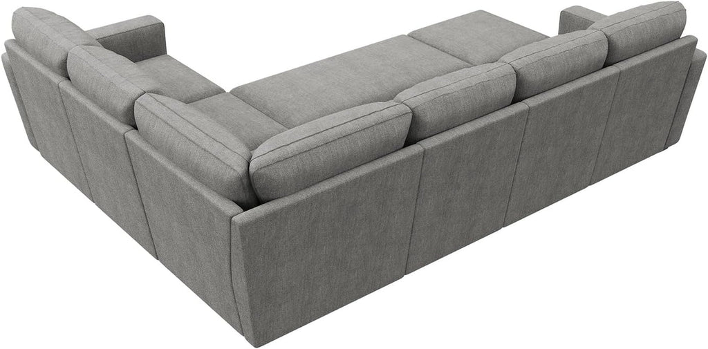The Aurea Modular U-Shaped Sectional Sofa Warm Grey