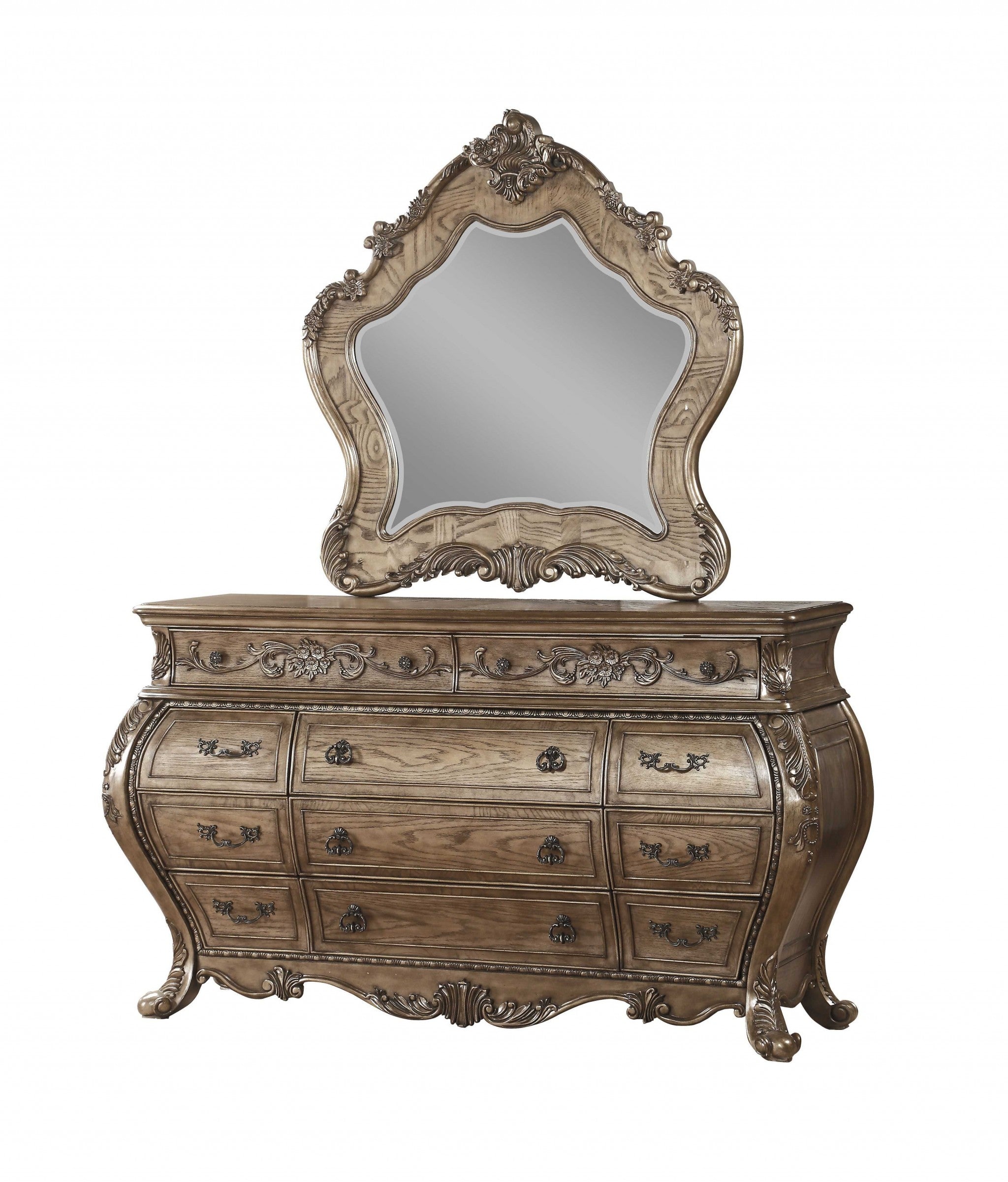 The Sovereign Luxury Vintage Oak Wood Dresser
