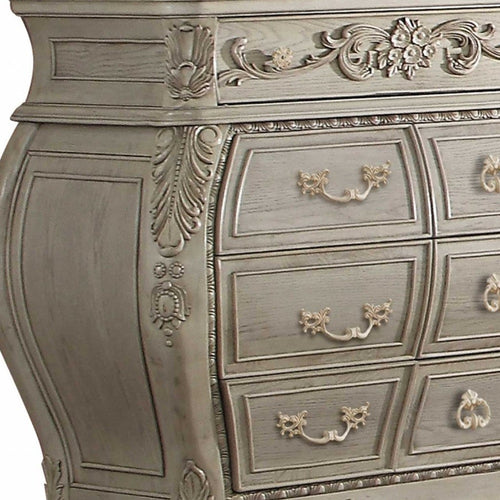 The Moonlight Antique White Wood Dresser