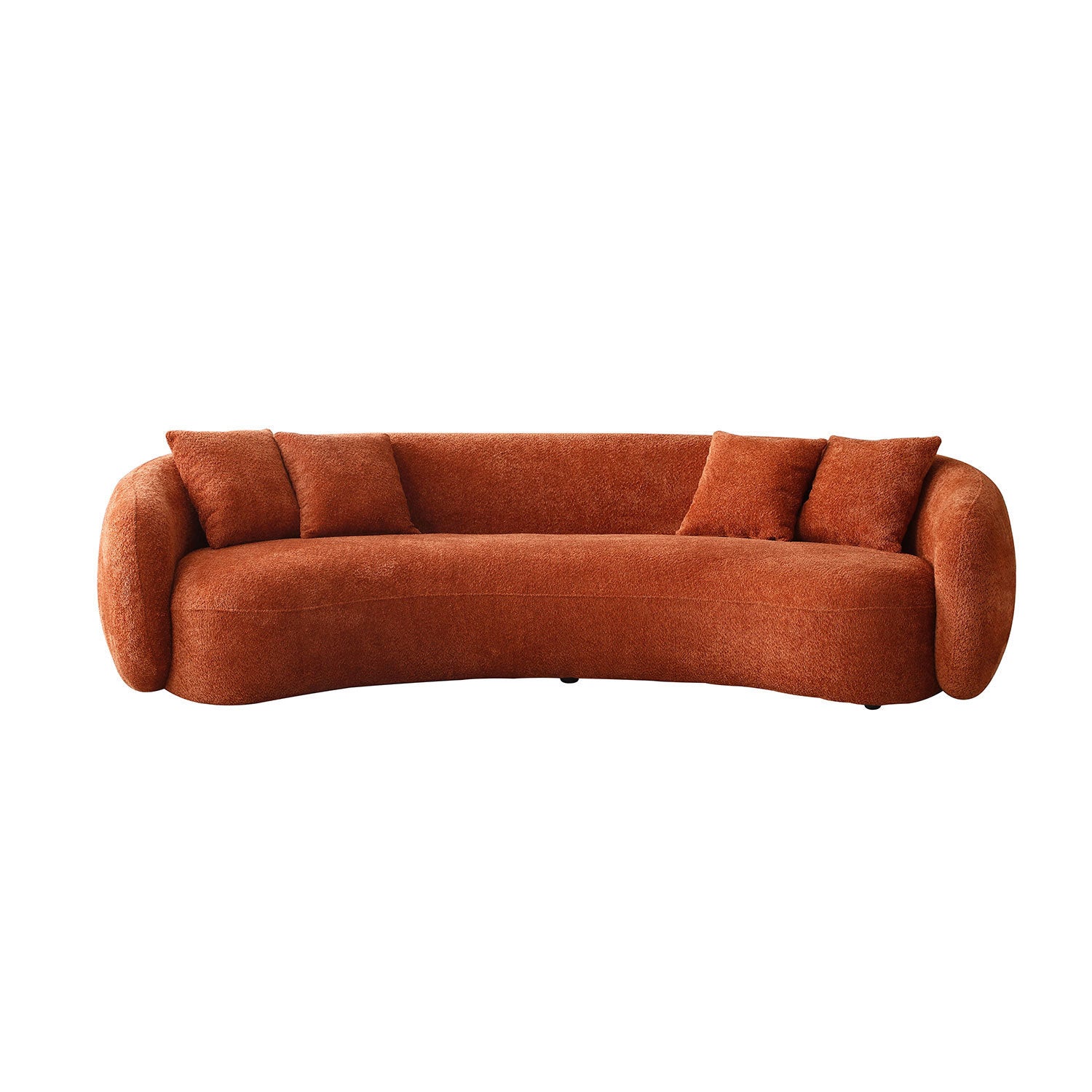 The Desiree Modern Living Room Sofa Sectional Orange