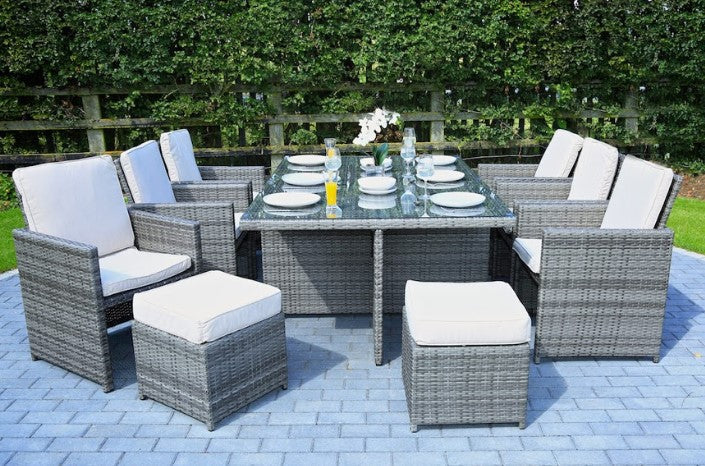 Sunnyway Gray 11-Piece Outdoor Dining Set