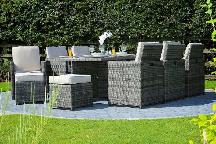 Sunnyway Gray 11-Piece Outdoor Dining Set