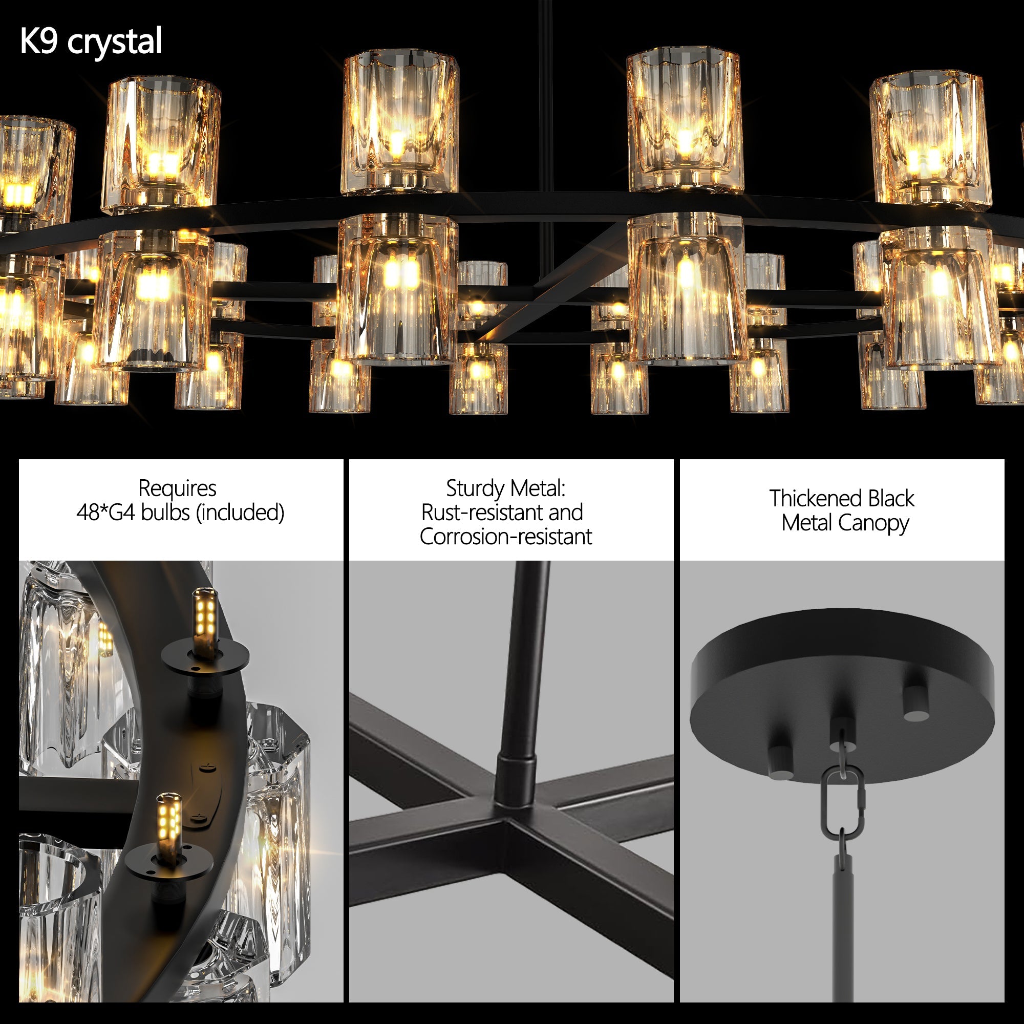 Luxury Chandeliers Crystal Living Room Decorative Lights