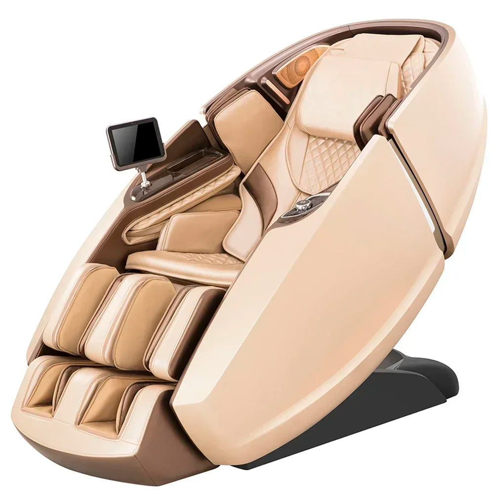 The Linx Genuine Leather Full Body Massage Chair Rolling 4D with Wireless Remote Control