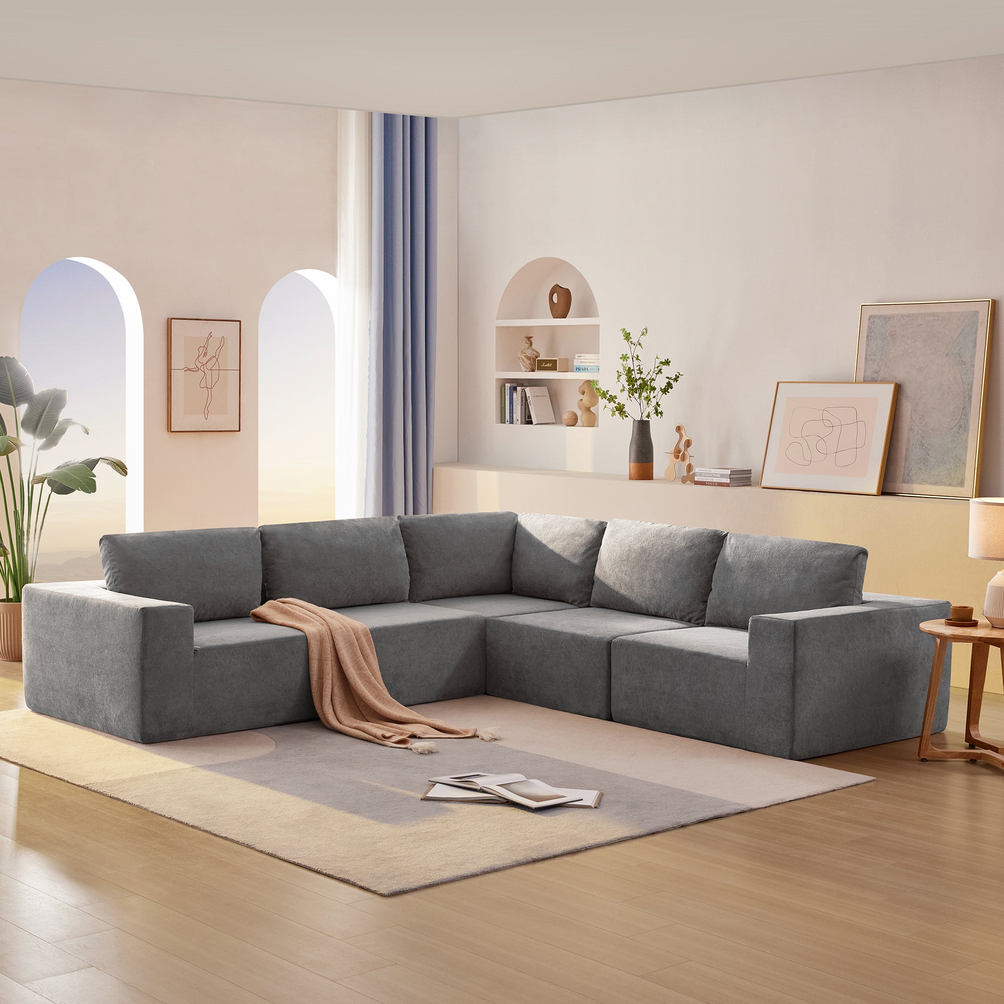 The Darla Modular L-Shaped Sectional Sofa