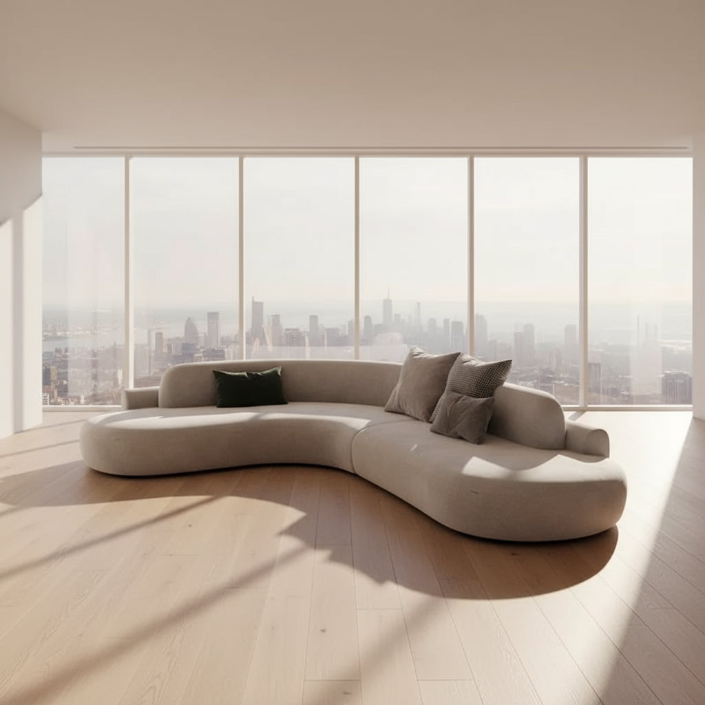 The Horizon Curved Luxury Living Room Lazy Sofa