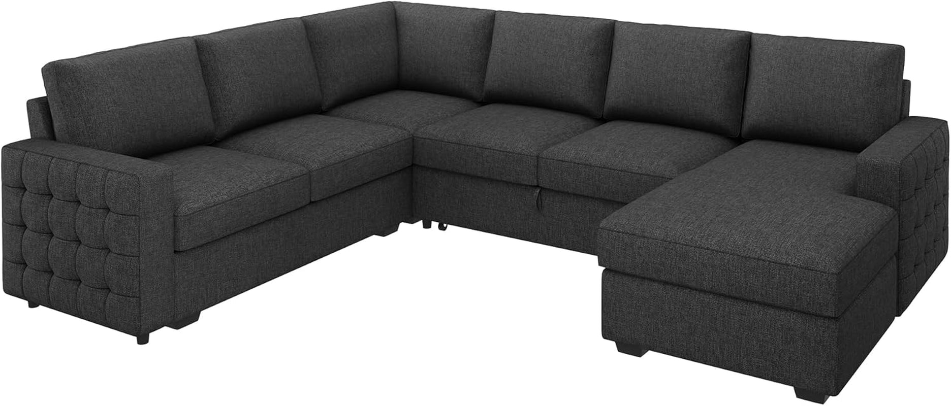 Maison Élégance Sectional Sofa with Pull Out Bed Reversible