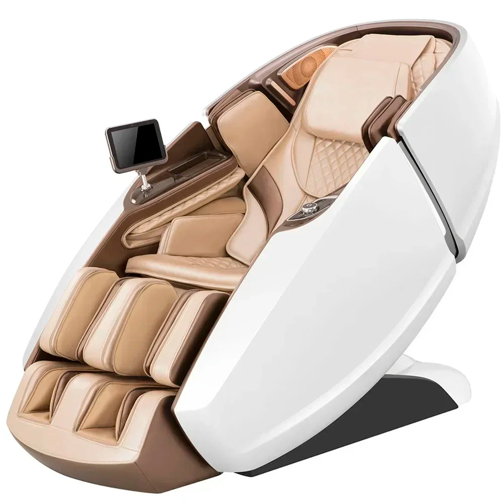 The Linx Genuine Leather Full Body Massage Chair Rolling 4D with Wireless Remote Control