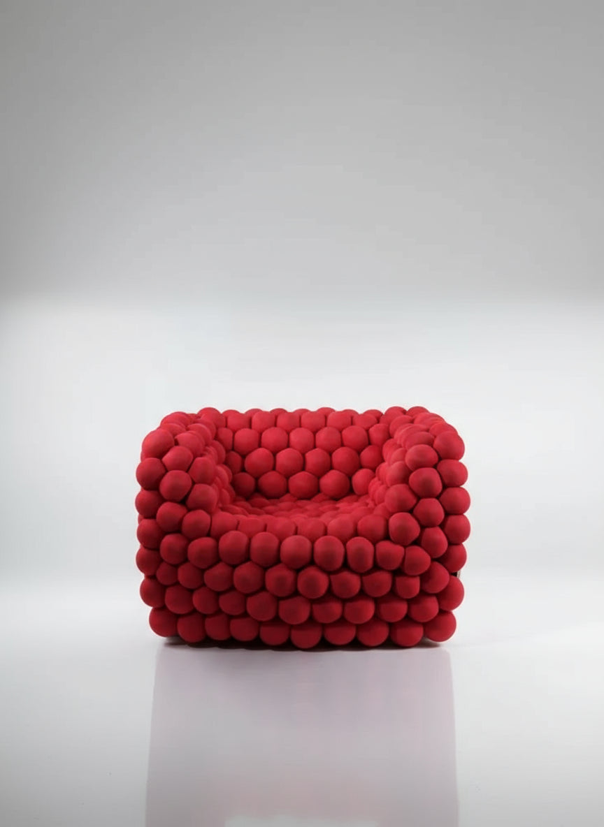 The Valentina Luxury Cotton Bubble Living Room Chair