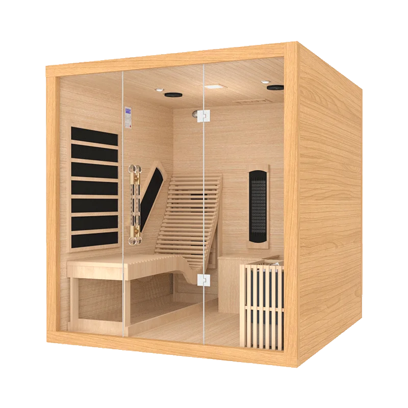 The Rize Luxury Solid Wood Sauna with Dual System
