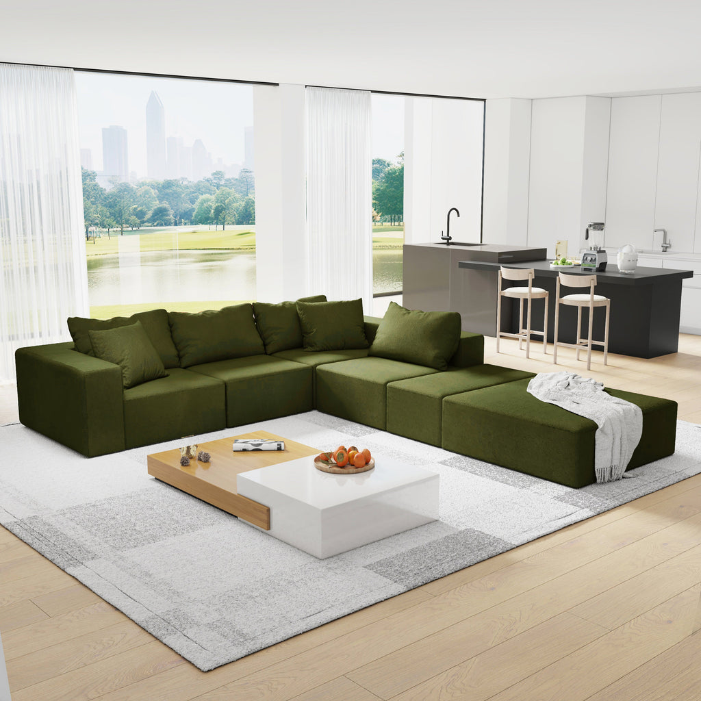 The Horizon Modern L-Shaped Sectional Sofa