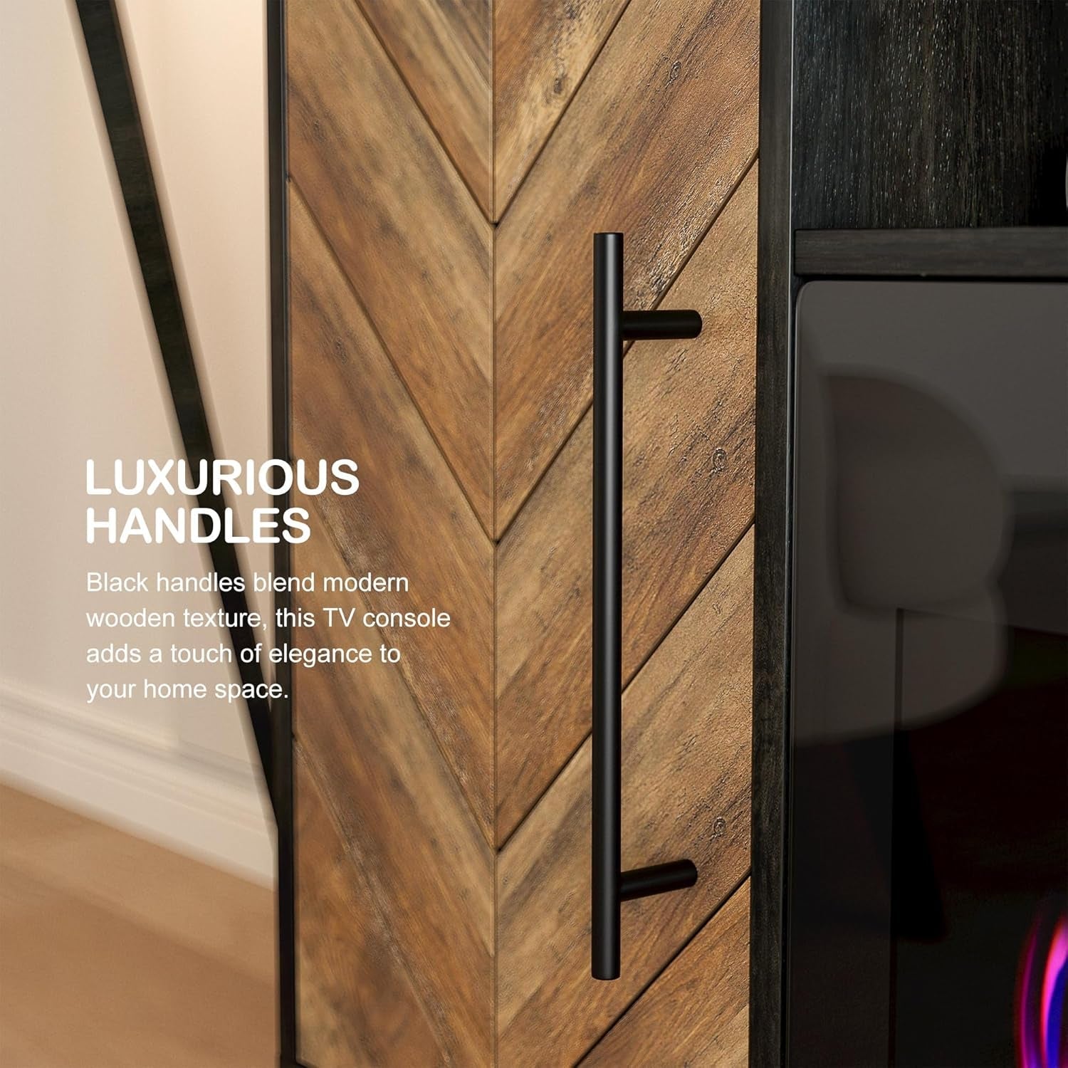 The Roe Electric Fireplace Heater/Entertainment Center