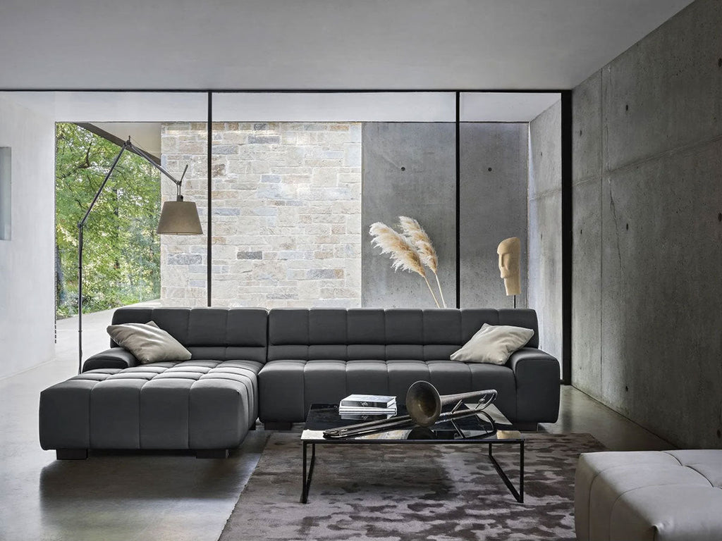 The Jazzmore Modern Sectional Sofa Dark Gray
