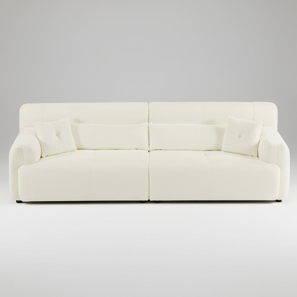 Soft Thick Fuzzy Faux Rabbit Fur Sofa