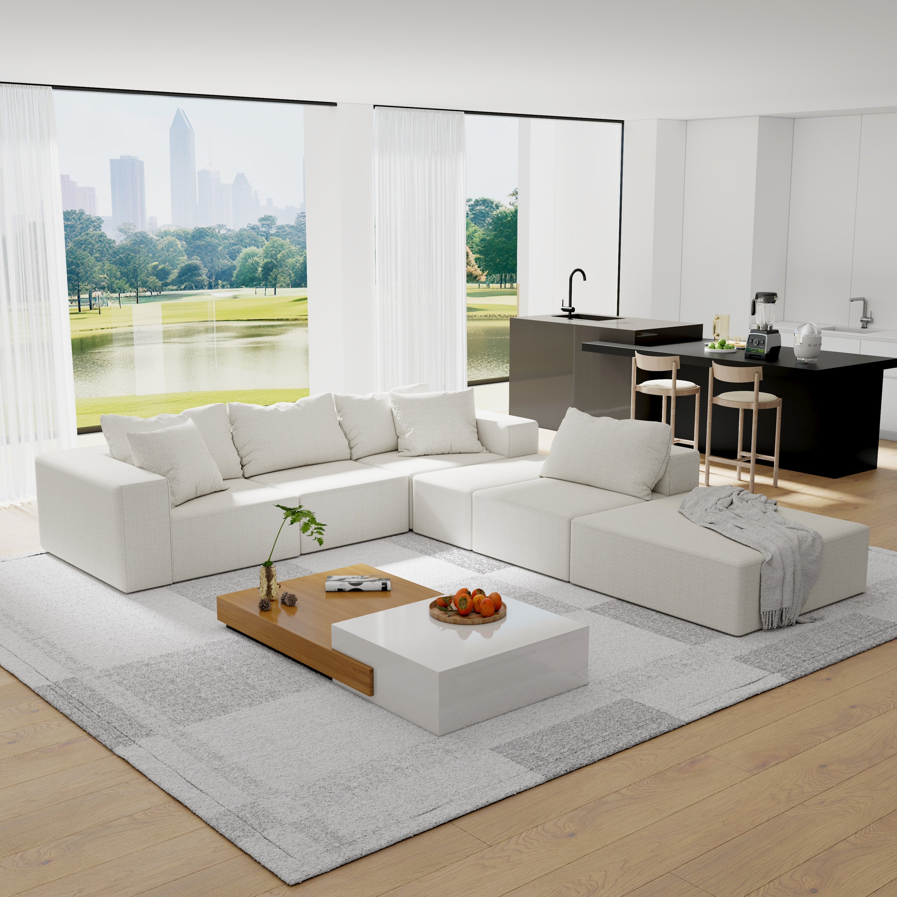 The Valentina Modern Sectional Sofa L-Shaped