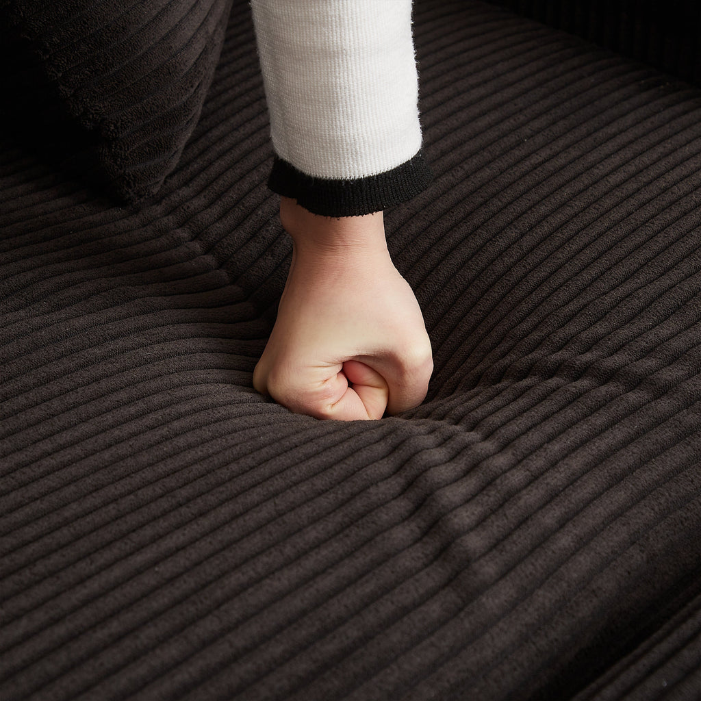 The Silva Corduroy Fabric 4-Seater Cloud Couch