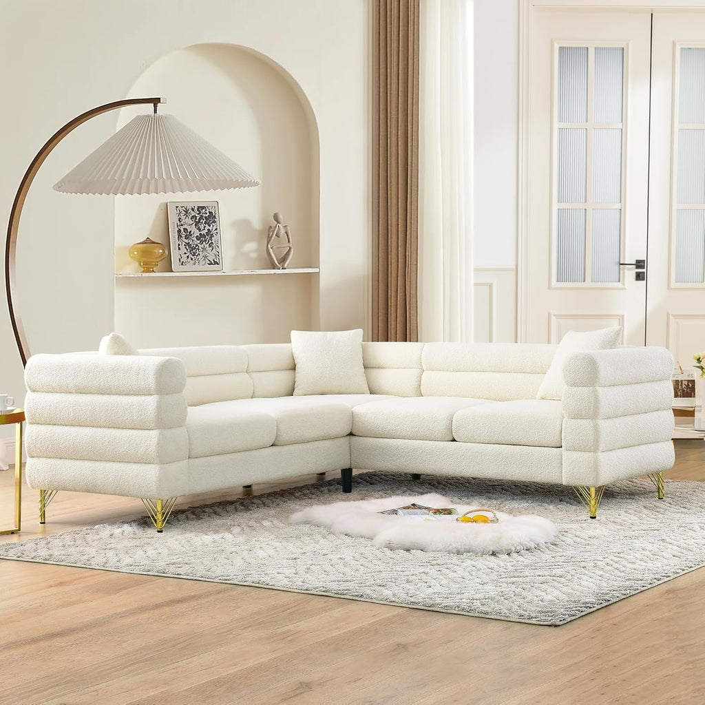 The Velin Modern White Living Room Sofa