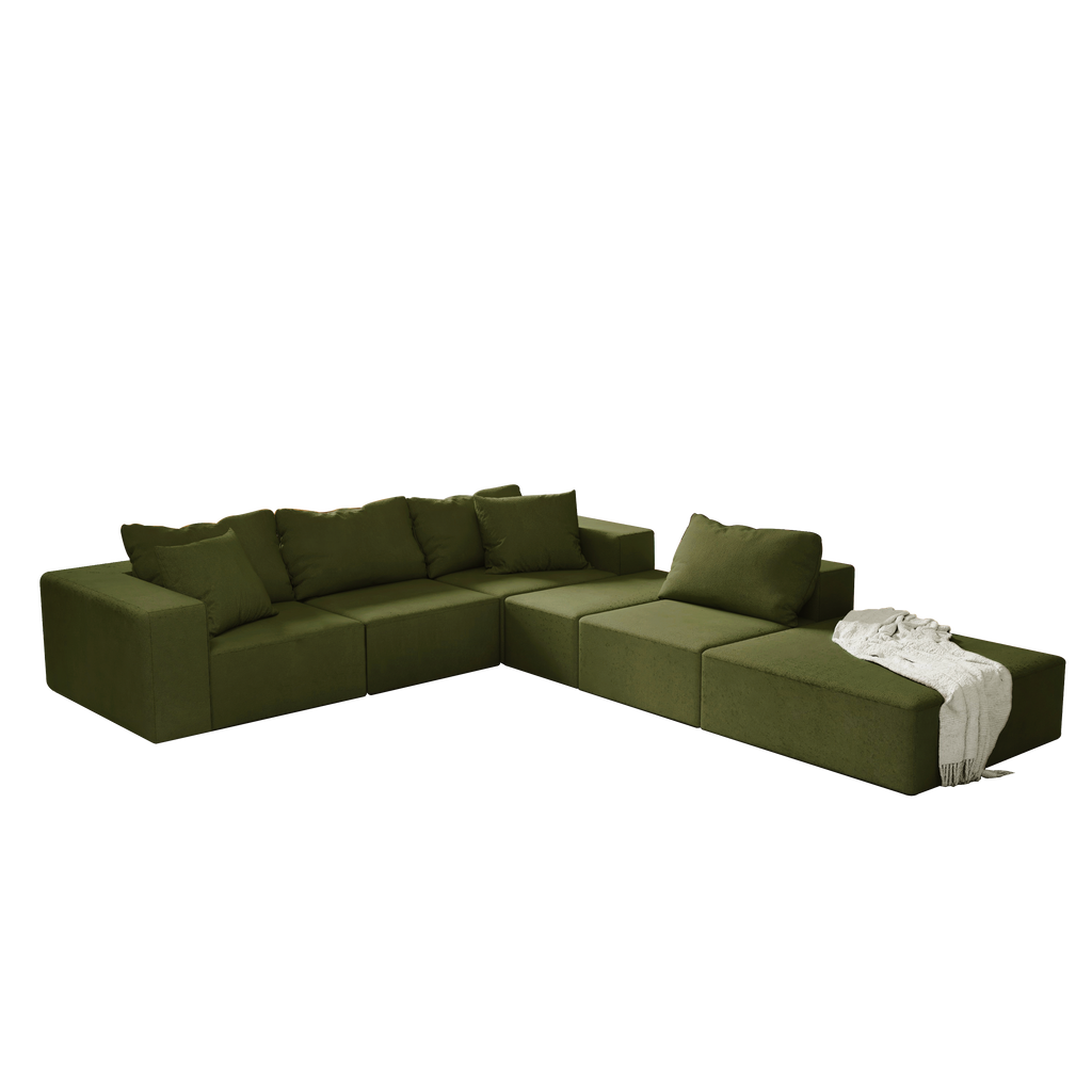The Horizon Modern L-Shaped Sectional Sofa