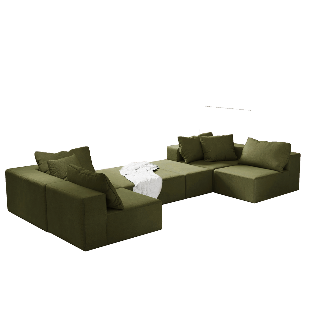 The Horizon Modern L-Shaped Sectional Sofa