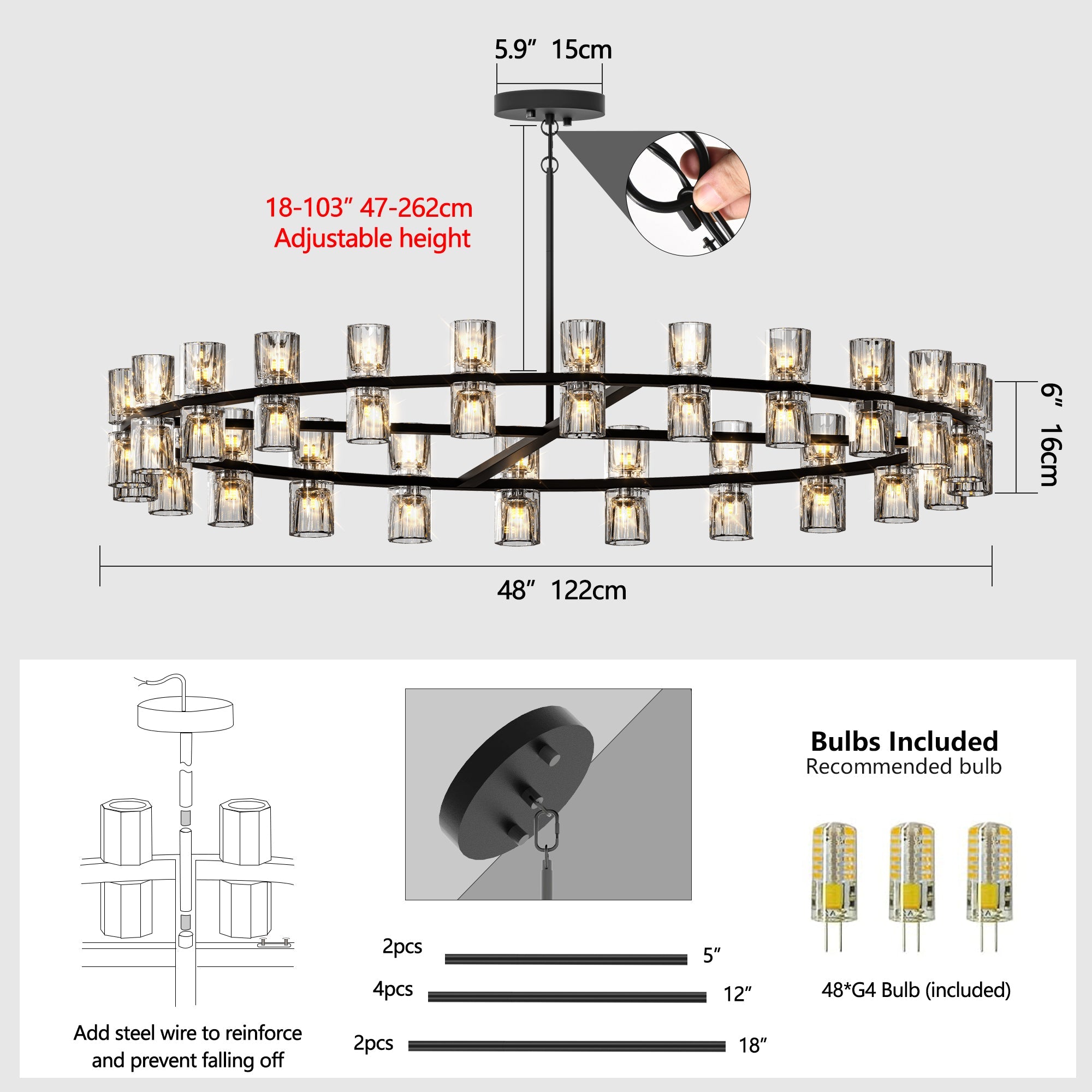 Luxury Chandeliers Crystal Living Room Decorative Lights