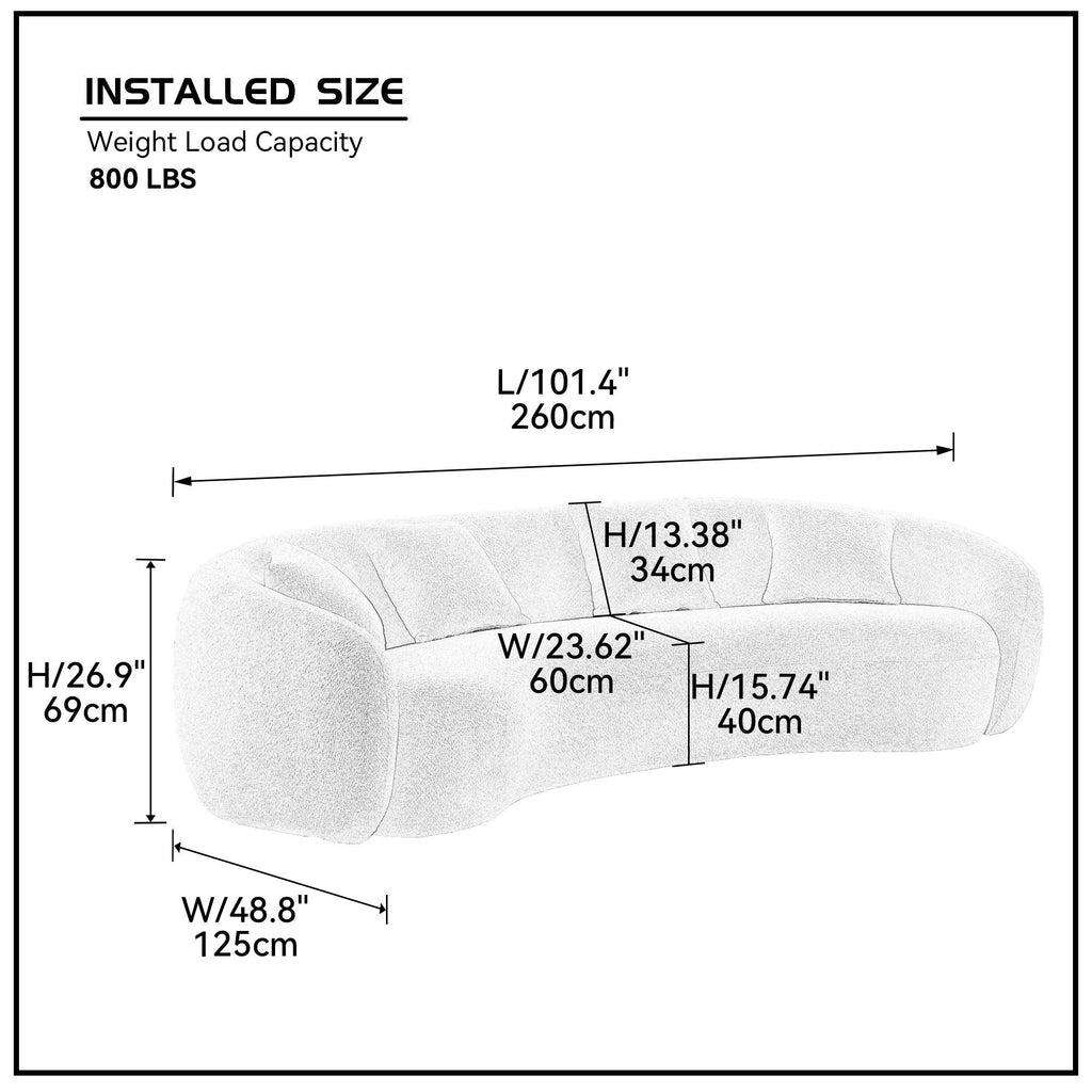 The Desiree Modern Living Room Sofa Sectional Orange