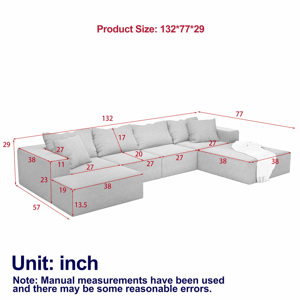 The Horizon Modern L-Shaped Sectional Sofa