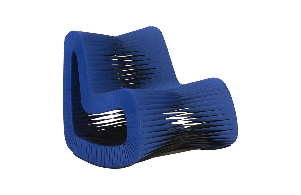 The Regal Luxe Seat Belt Rocking Chair Blue/Black