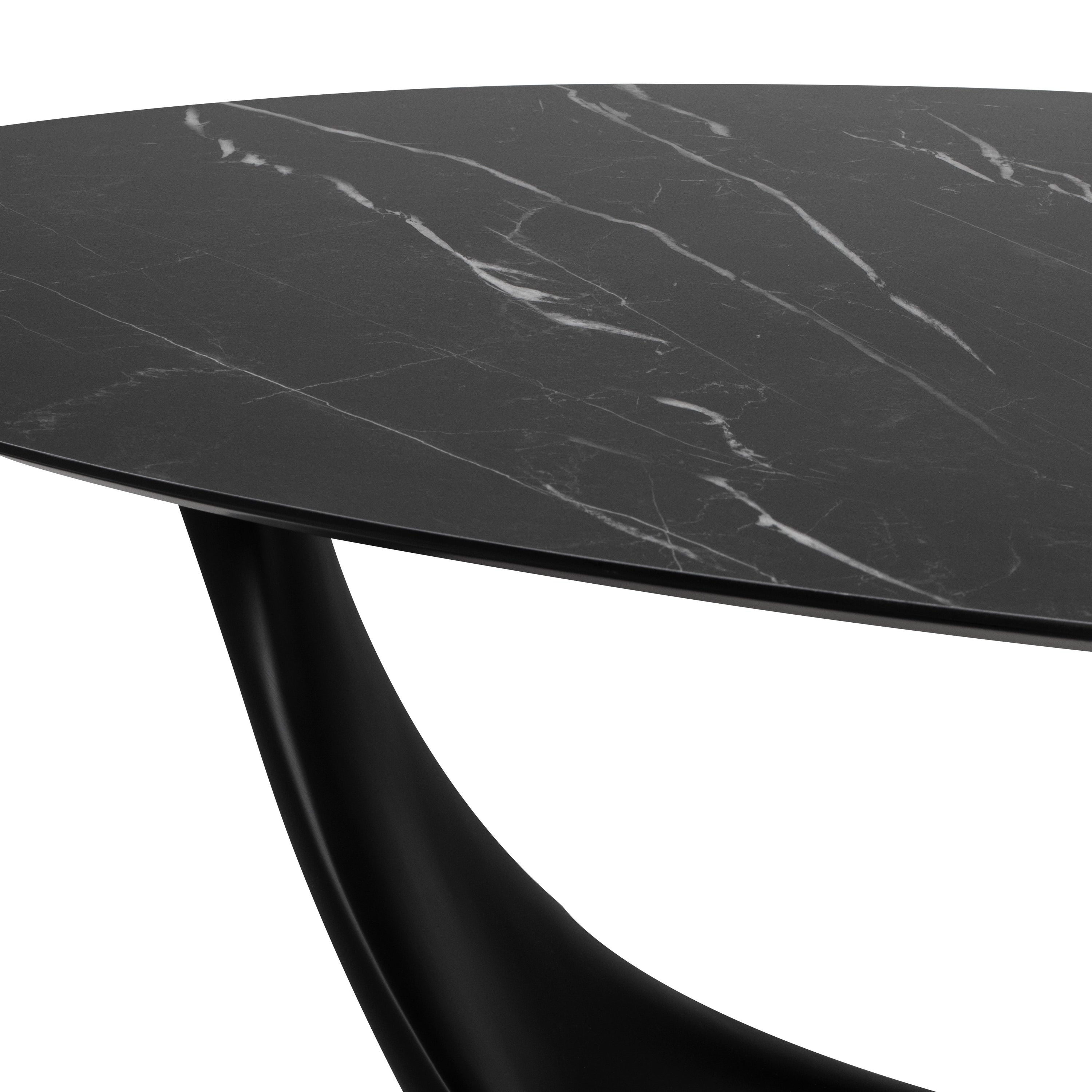 The Noir Montana Dining Table Black