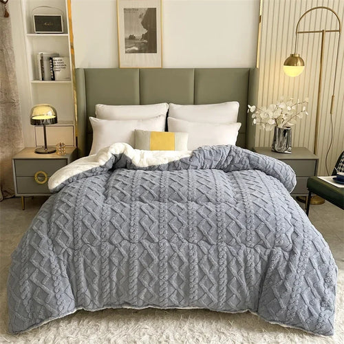 High End Thickened Winter Warm Blankets for Beds Artificial Lamb