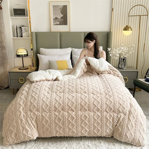High End Thickened Winter Warm Blankets for Beds Artificial Lamb