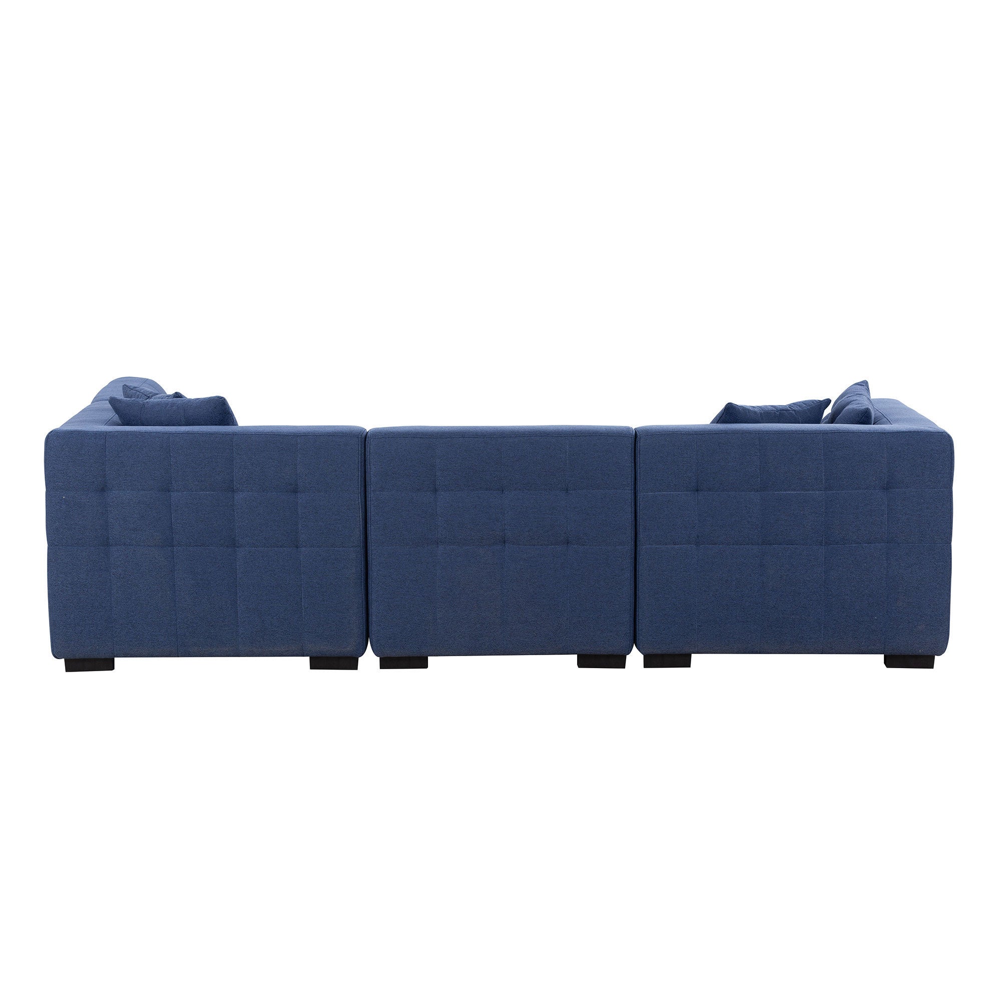 Darla Modern Sectional Sofa with Ottoman Combination