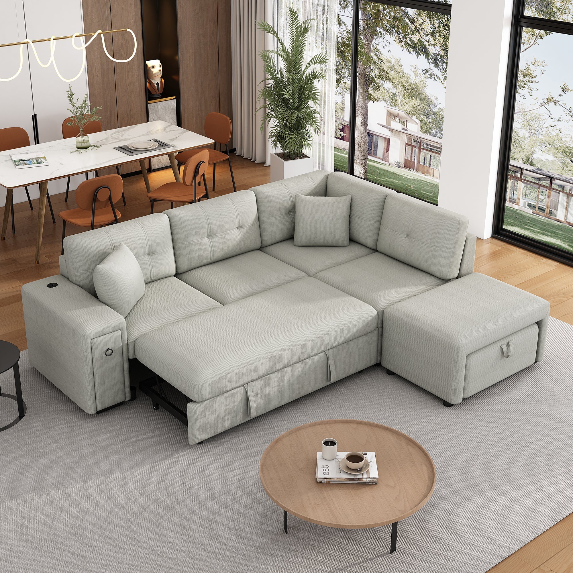 The Vivi Luxury Sectional Sofa L-Shaped