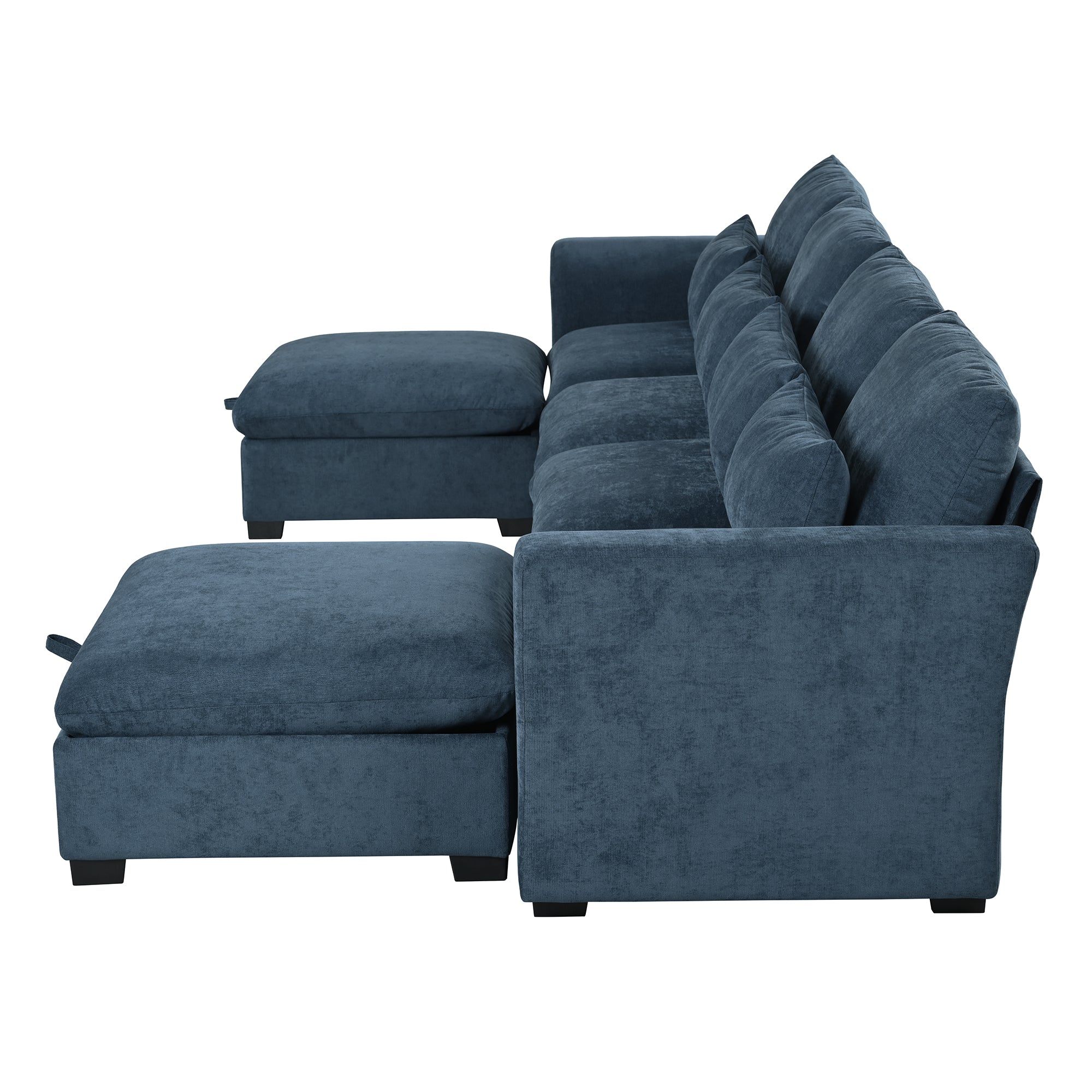 The Daniels U-shaped Transformable Modular Sofa with Two Ottomans