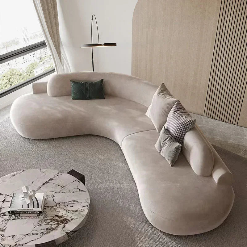 The Horizon Curved Luxury Living Room Lazy Sofa
