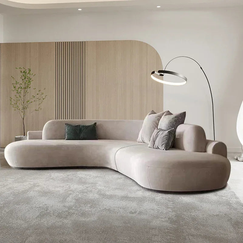 The Horizon Curved Luxury Living Room Lazy Sofa