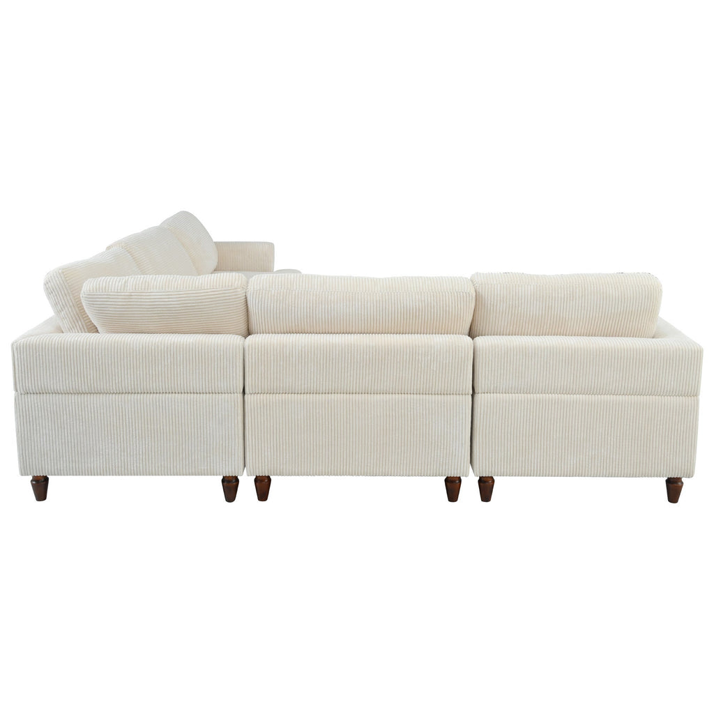 The Valentina Modular L-Shaped Sectional Sofa with Ottoman