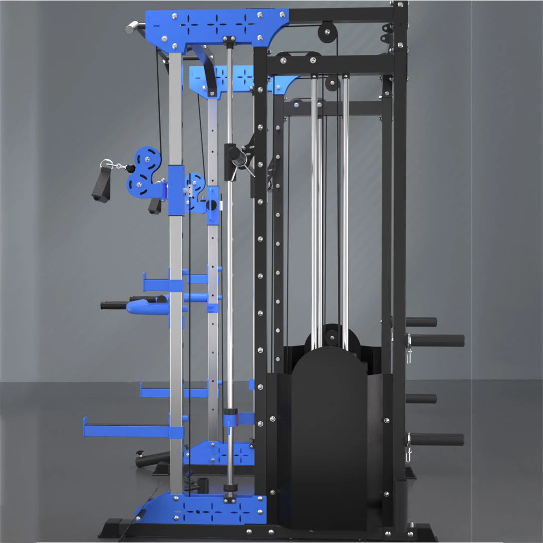 Multi-Function Station with Squat Rack and Smith Machine