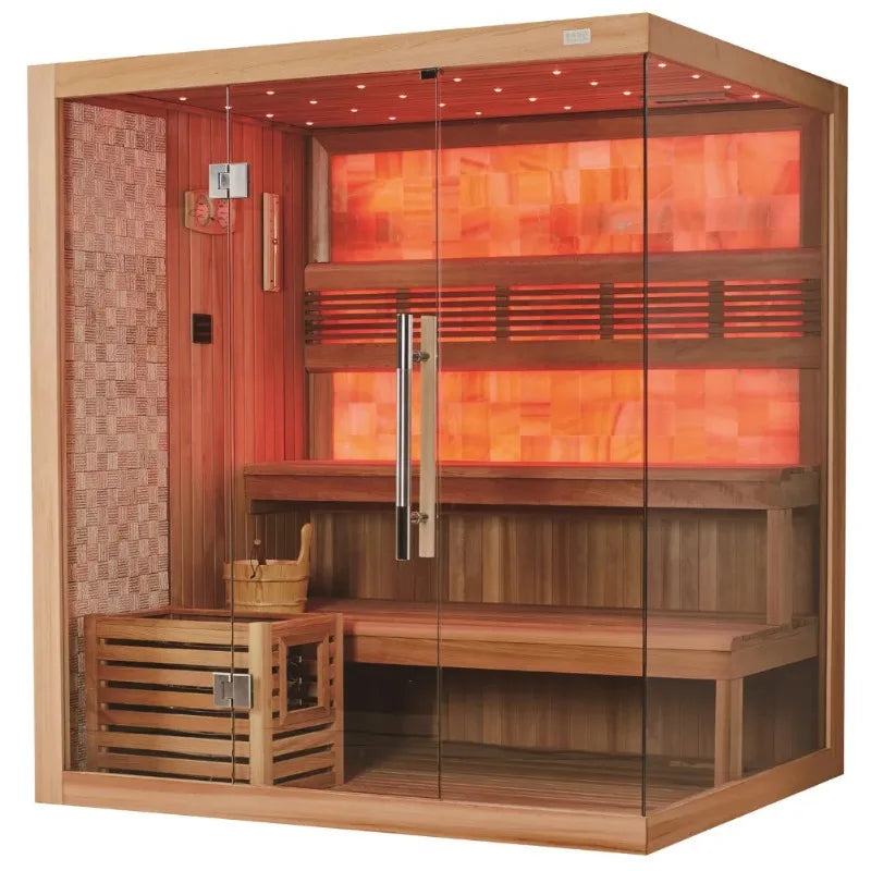 The Savoy Emerald Glow Himalayan Salt Sauna Chromotherapy Wellness