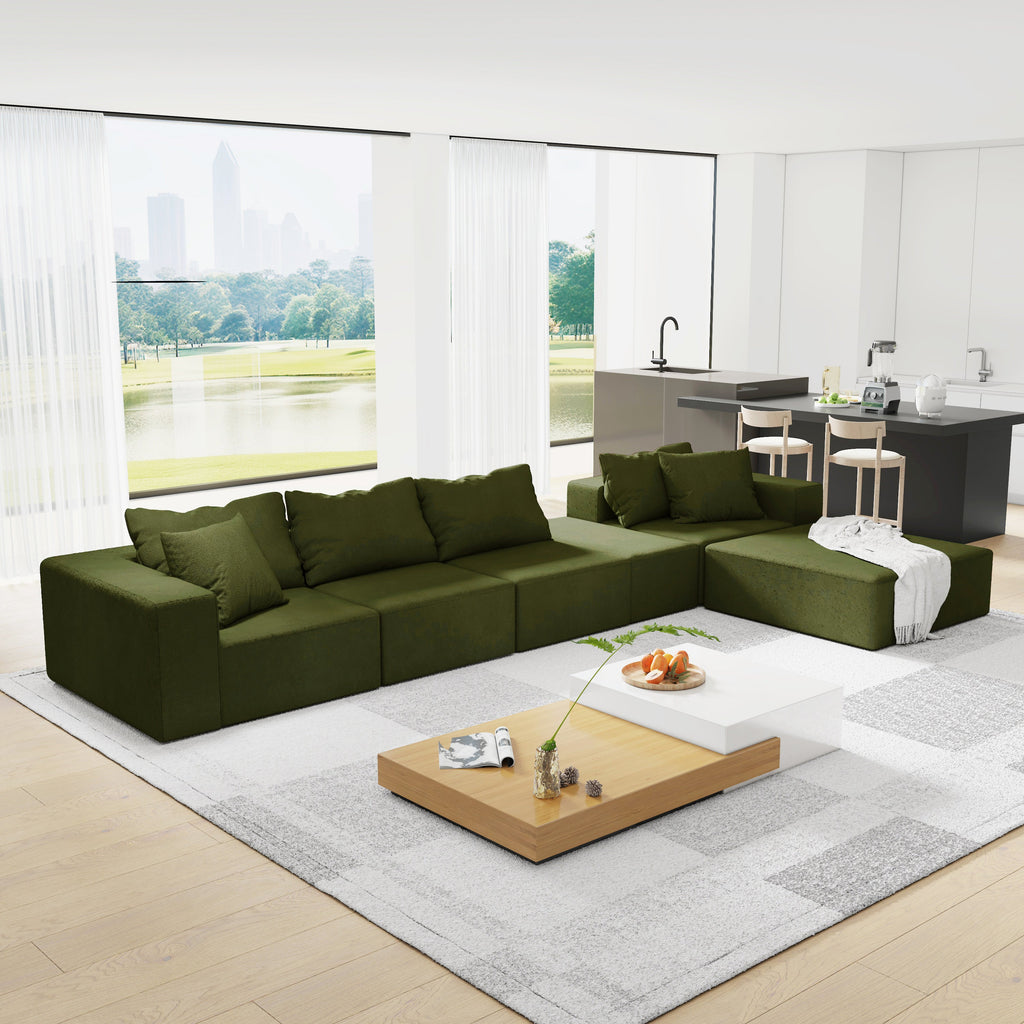 The Horizon Modern L-Shaped Sectional Sofa
