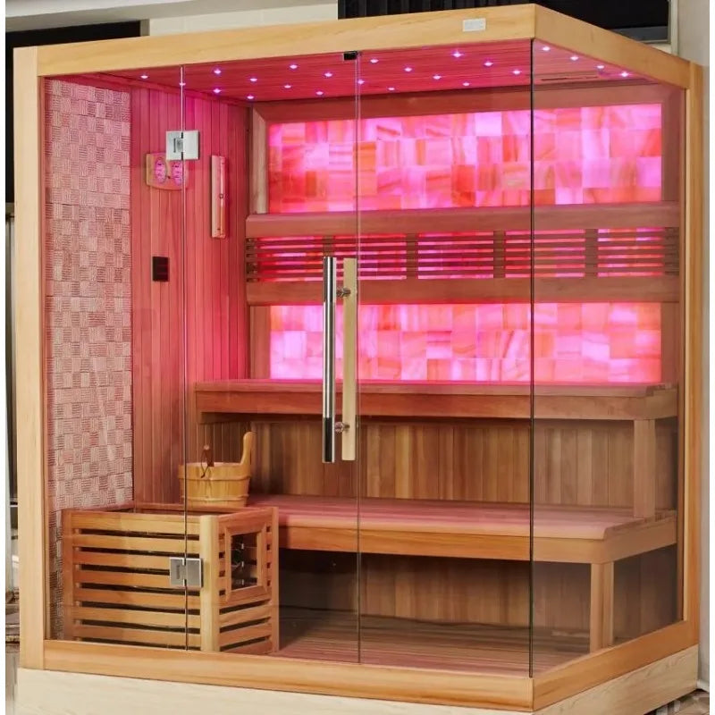 The Savoy Emerald Glow Himalayan Salt Sauna Chromotherapy Wellness